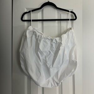 White Meave Anthropologie XL bubble top